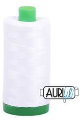 Aurifil Mako 40wt 2-ply Cotton 1000 m 1094 yd. spool - 2024 White